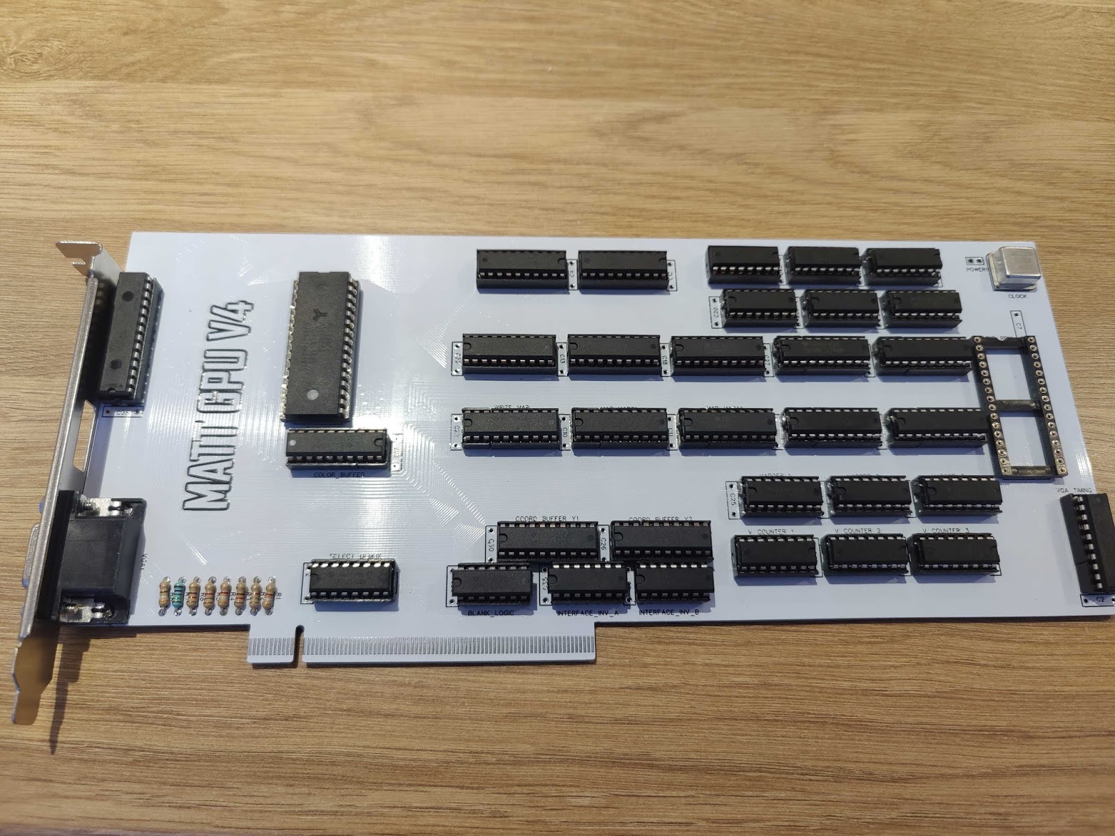 The finished GPU board