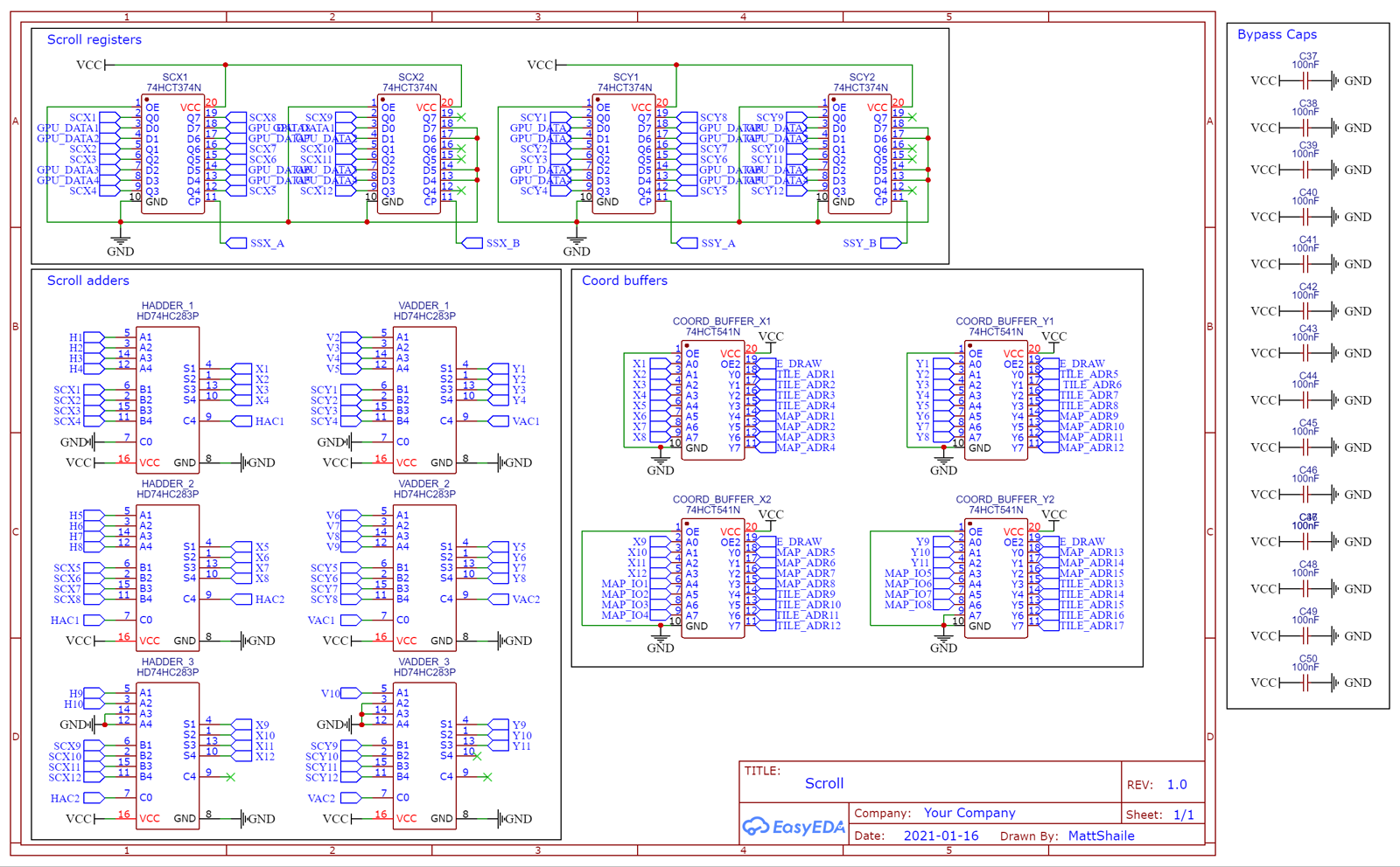GPU scrolling schematic