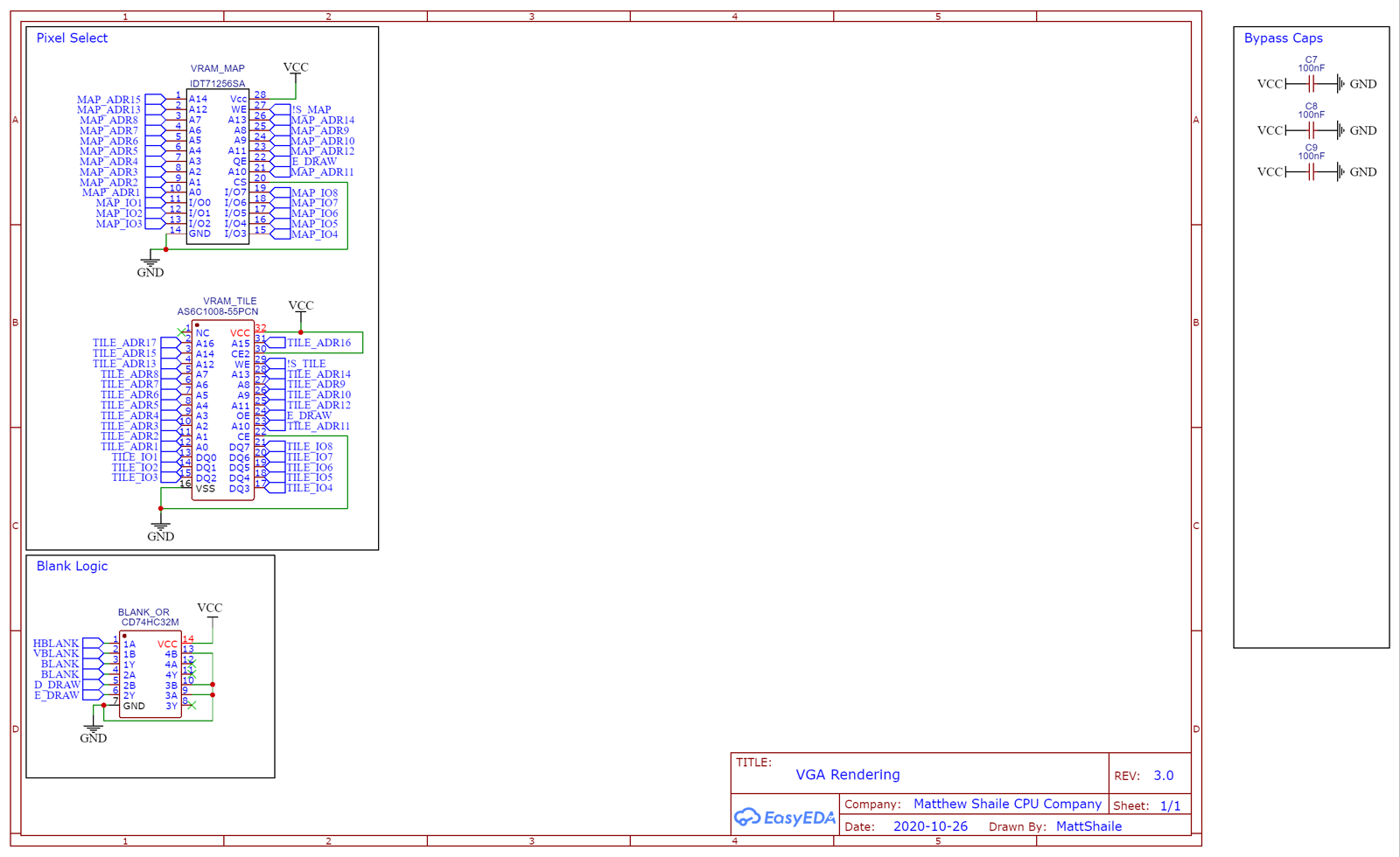 GPU VRAM schematic